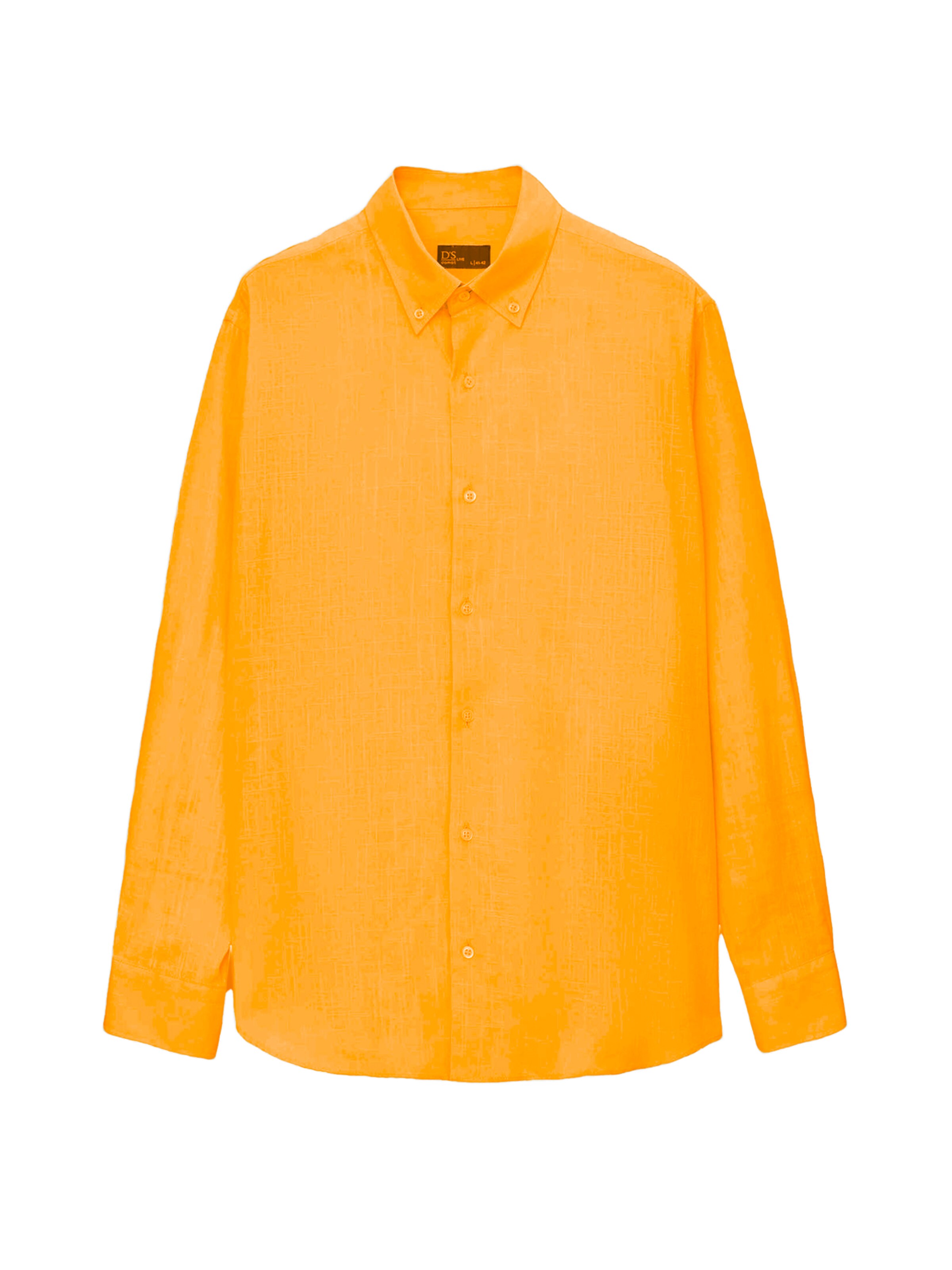 D’S Damat Overhemd in Oranje: voorkant