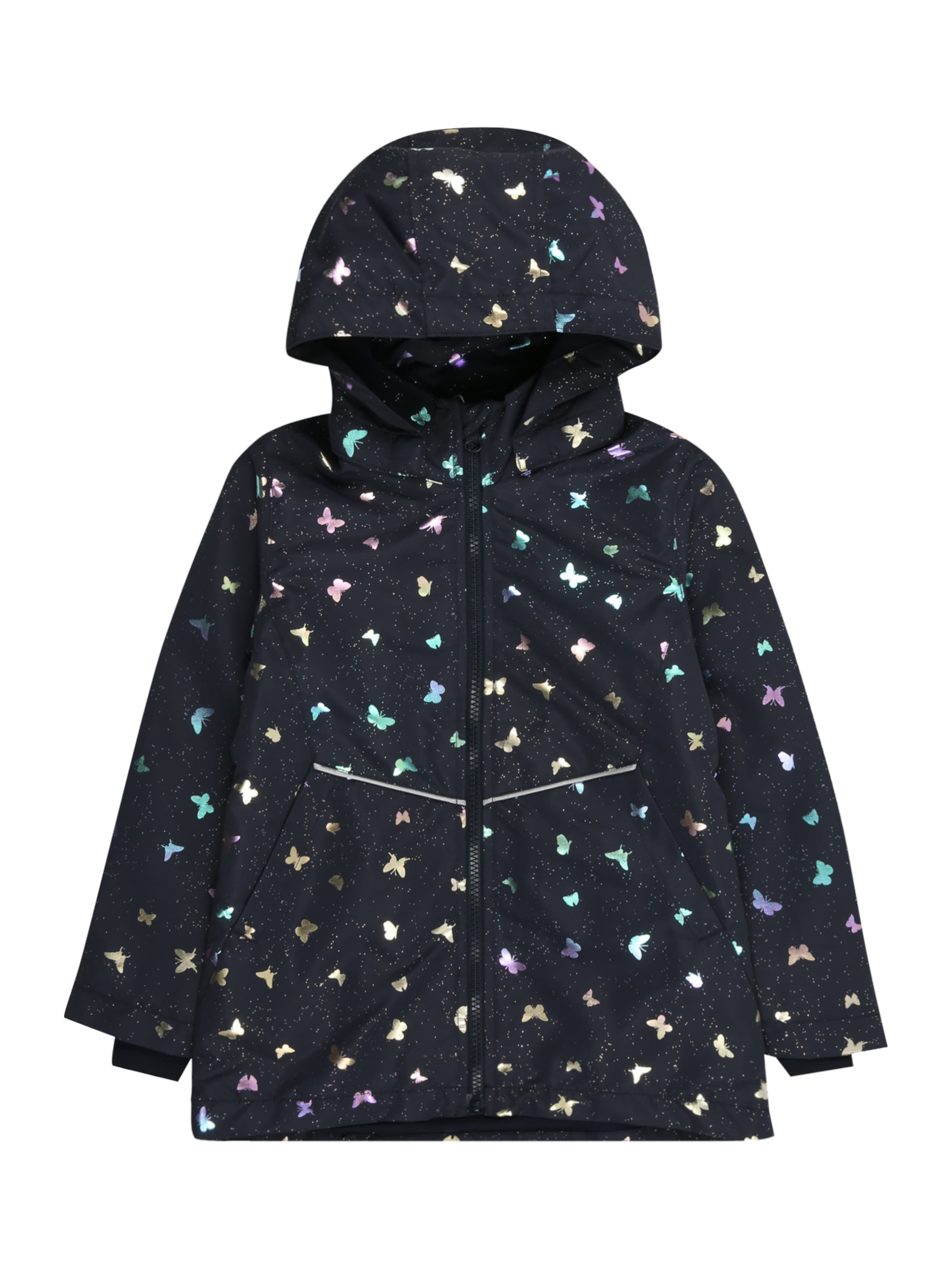 NAME IT - Chaqueta de entretiempo 'NMFMAXI LI JACKET FOIL AOP' en azul: frente