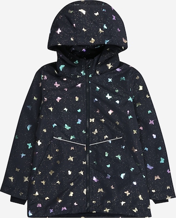 mėlyna NAME IT Demisezoninė striukė 'NMFMAXI LI JACKET FOIL AOP': priekis