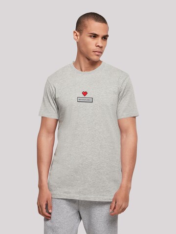 F4NT4STIC Shirt 'HAPPYPEOPLEONLY ' in Grey: front
