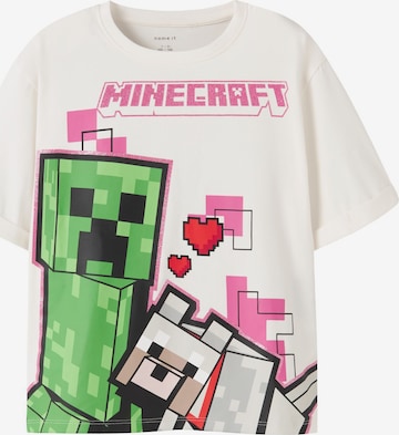 NAME IT Overdel 'Minecraft' i hvid: forside