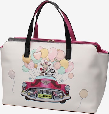 Braccialini Shopper in White: front