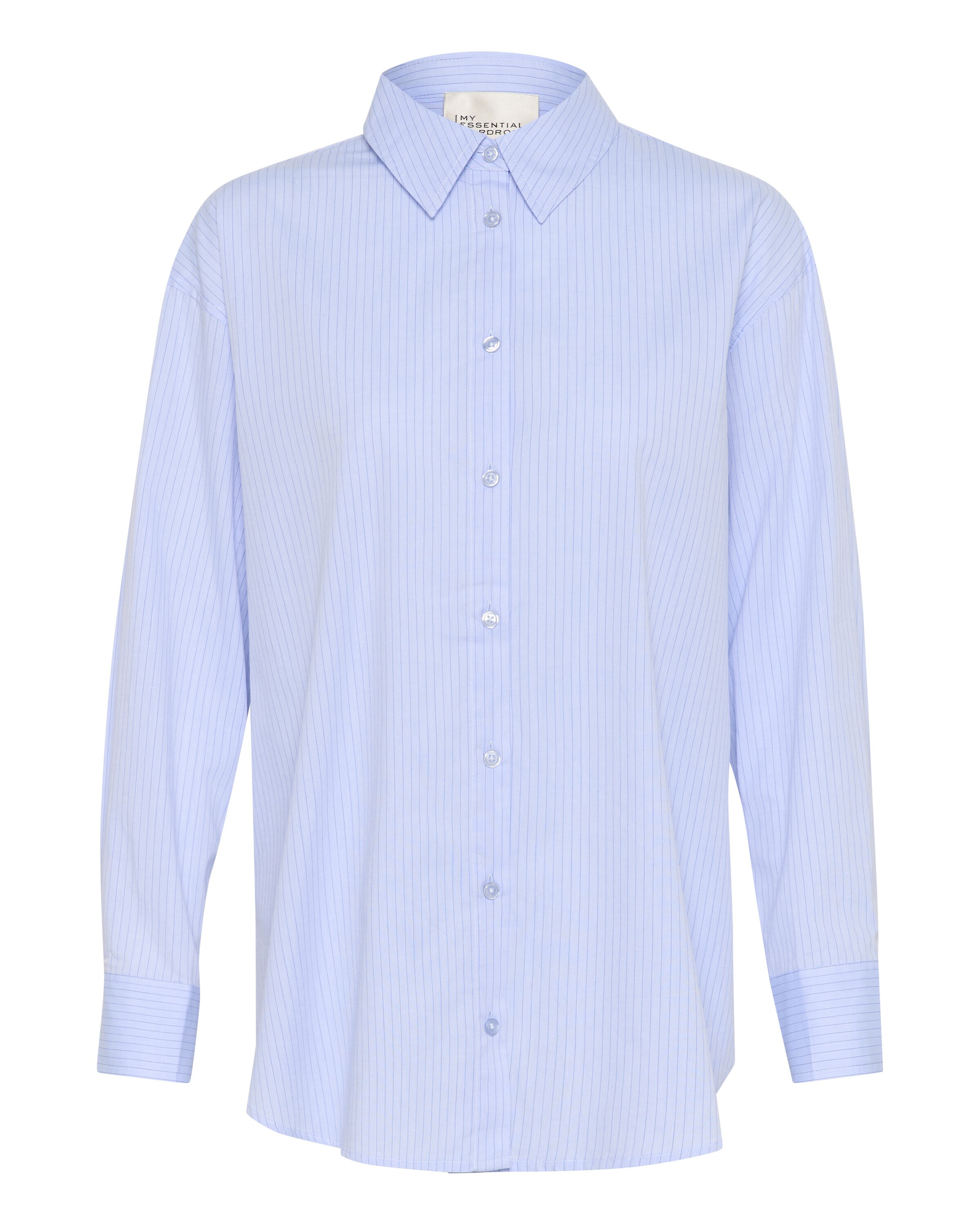 My Essential Wardrobe Bluse in Blau: Vorderseite