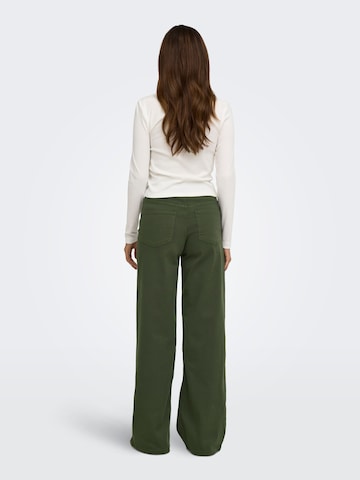 ONLY Wide Leg Jeans in Grün