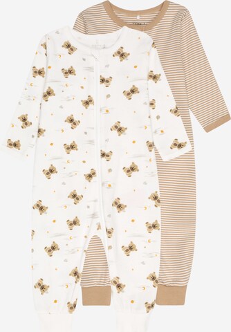 NAME IT - Pijama 'TEDDY' en beige: frente