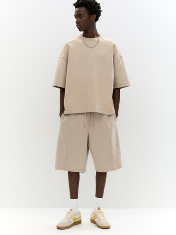 Pull&Bear Baggy Byxa i beige