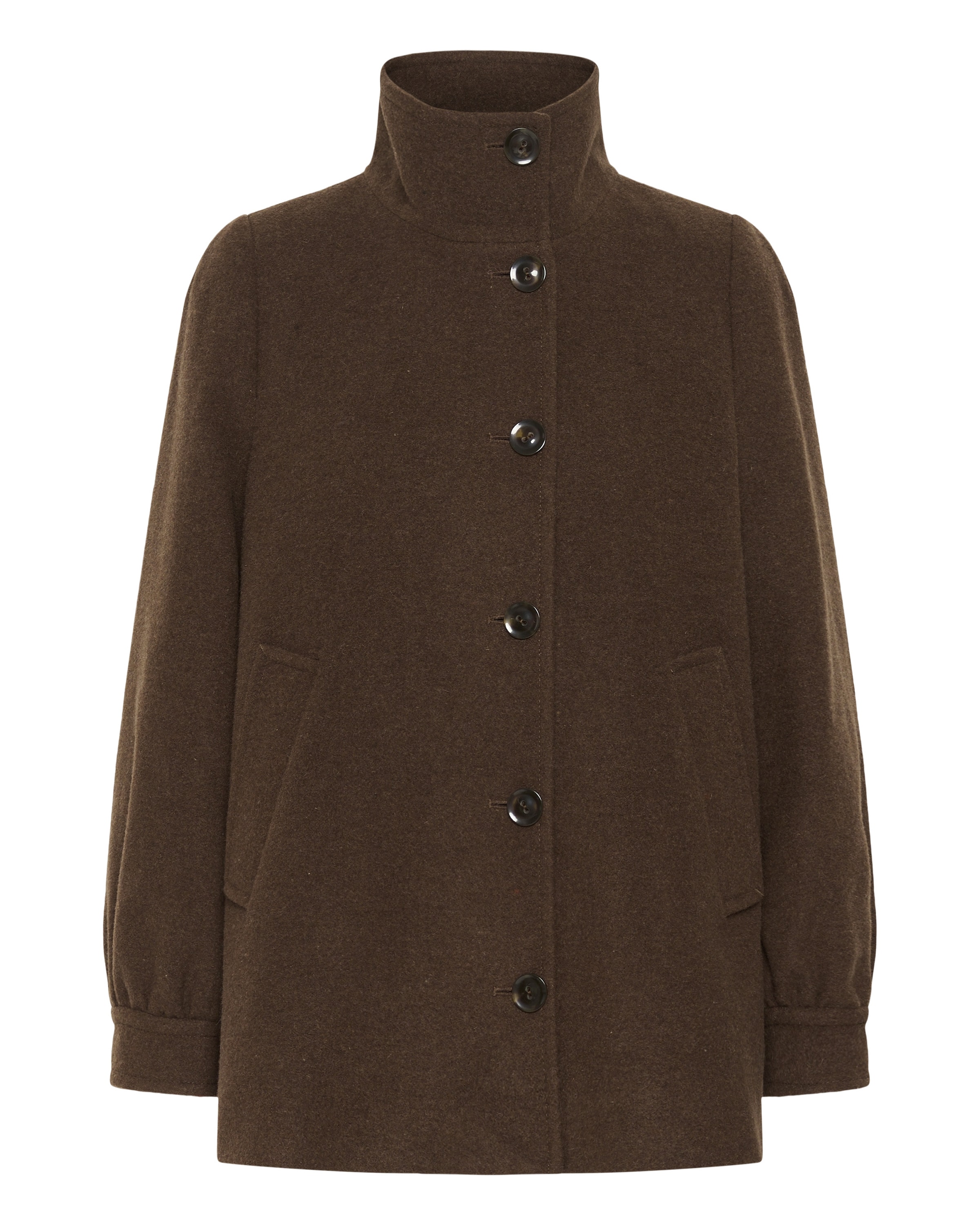 Veste mi-saison Part Two en marron : devant