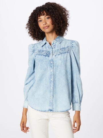 Camicia da donna di River Island in blu: frontale