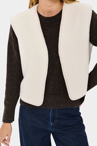 SAINT TROPEZ Strickweste 'IcariaSZ' in Beige