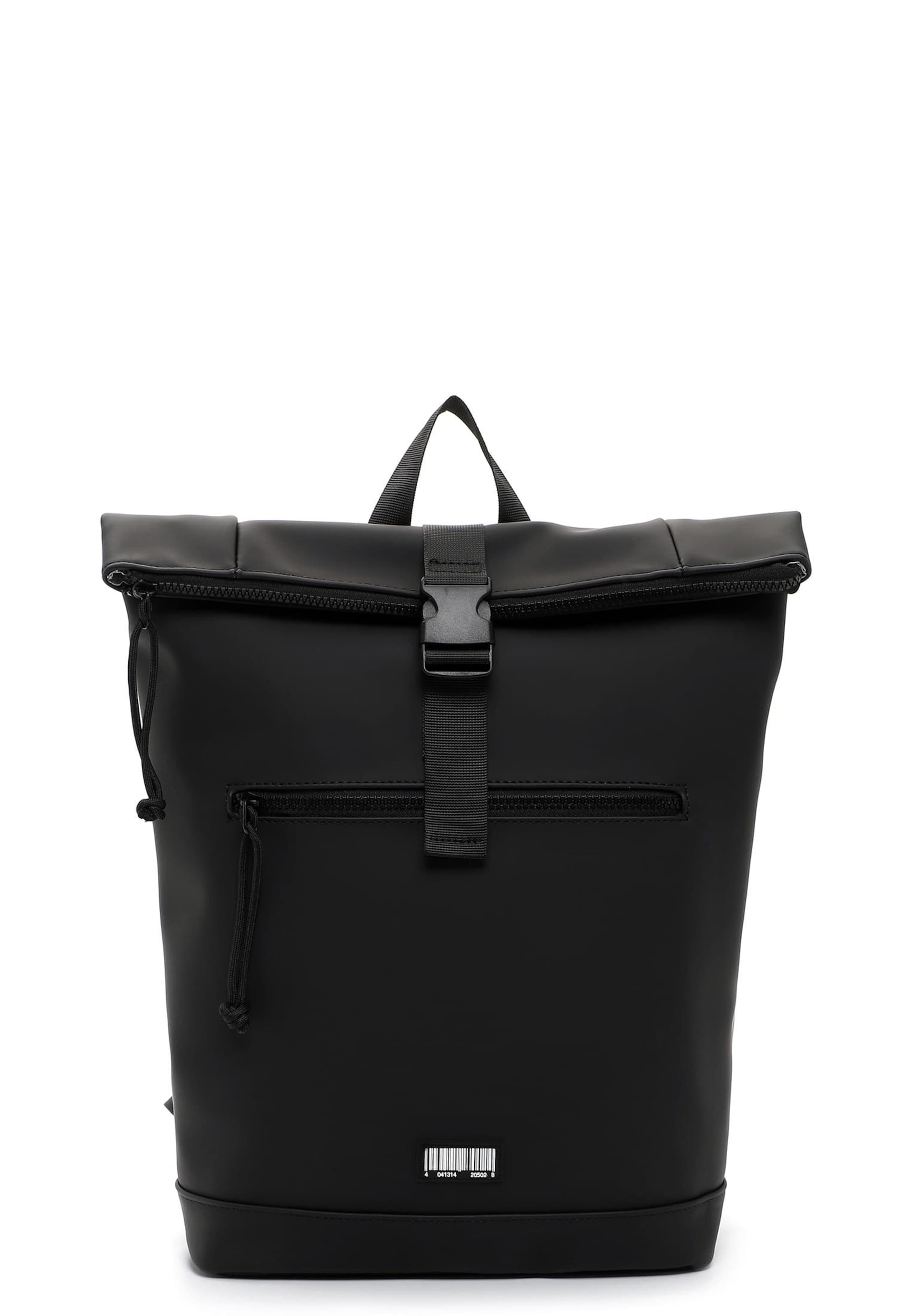 Emily & Noah Rucksack 'Kairo' in Schwarz: Vorderseite