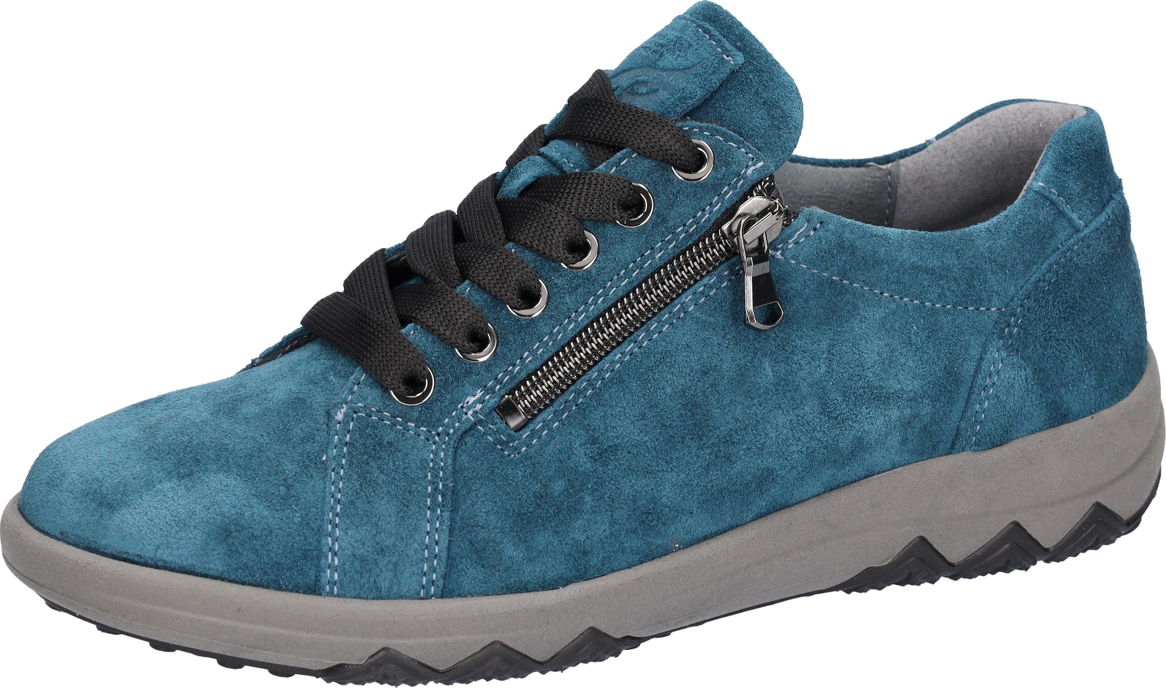 WALDLÄUFER Schnürschuh in Blau: Vorderseite