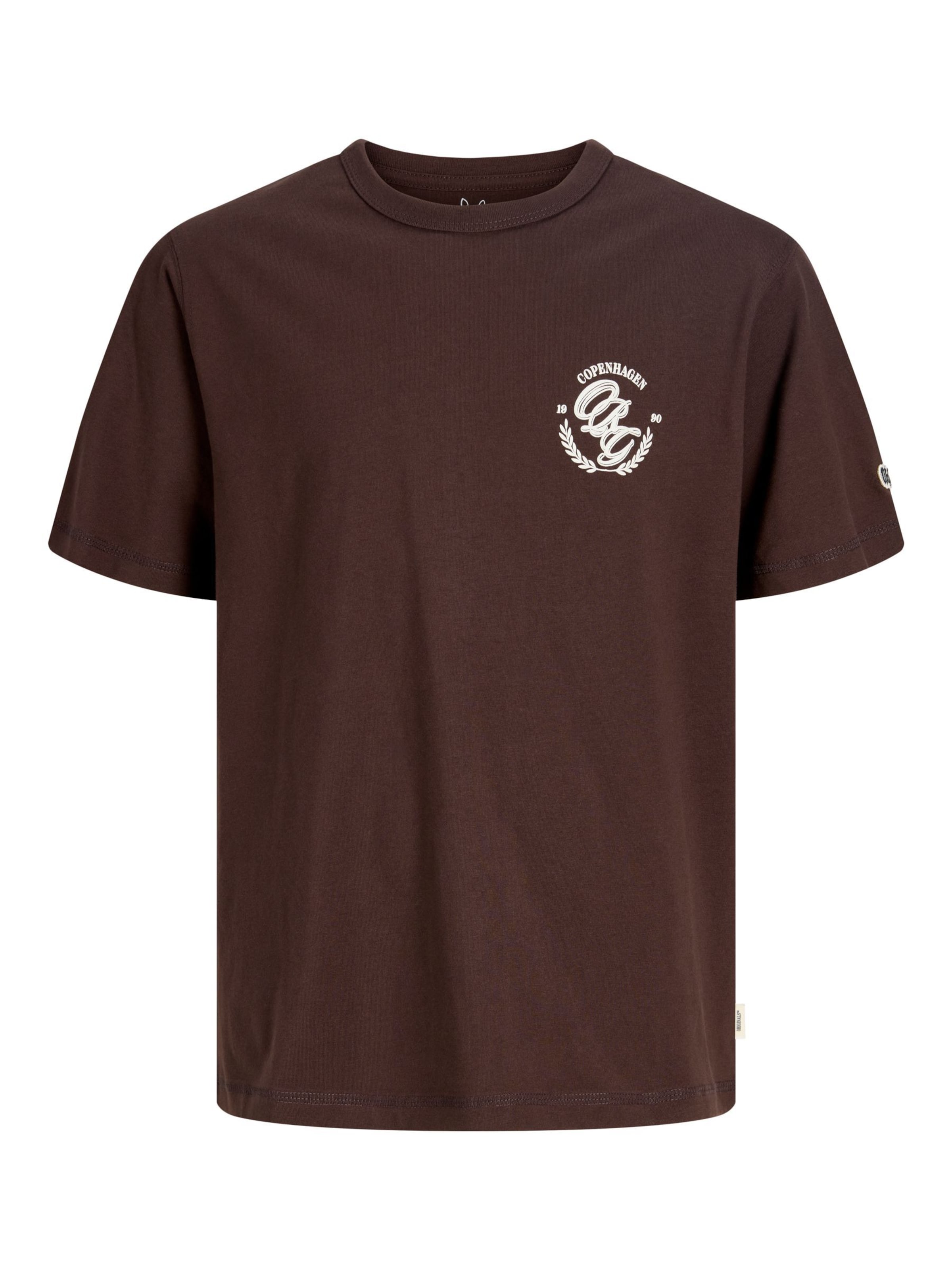 Jack & Jones Junior Shirt in Bruin: voorkant