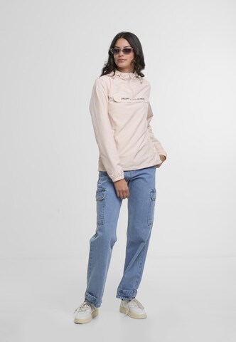 Mister Tee Between-season jacket 'Dream Believe Achieve' in Pink