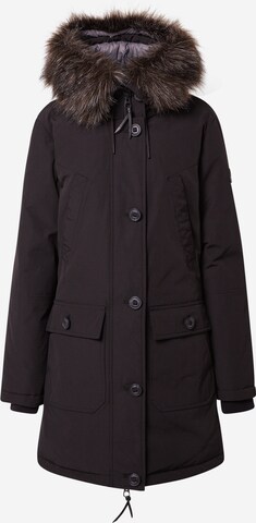 Superdry Winter Parka 'Rookie' in Black: front