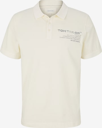 T-Shirt TOM TAILOR en beige : devant