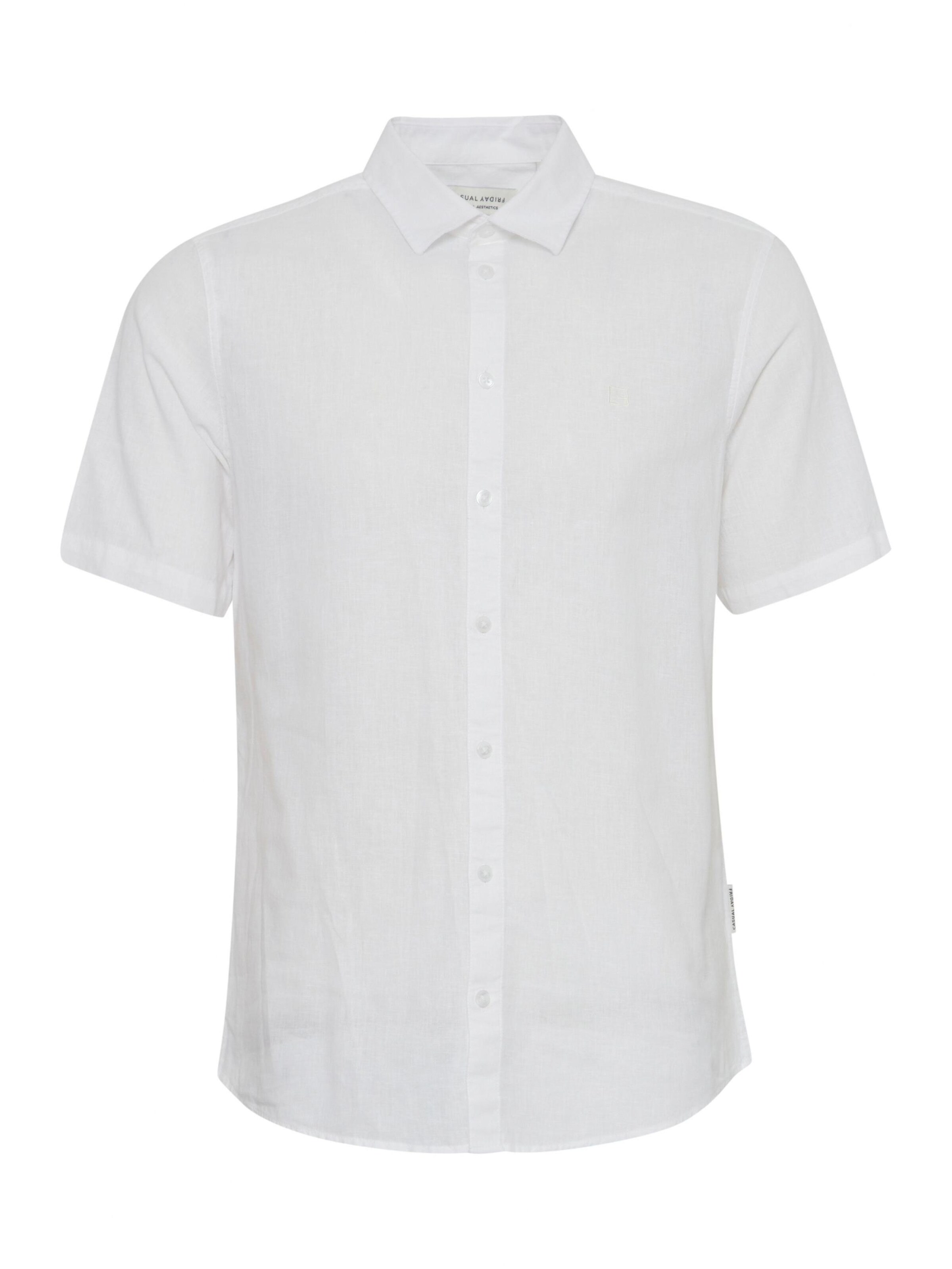 Casual Friday Regular Fit Hemd ' AKSEL ' in Weiß: Vorderseite