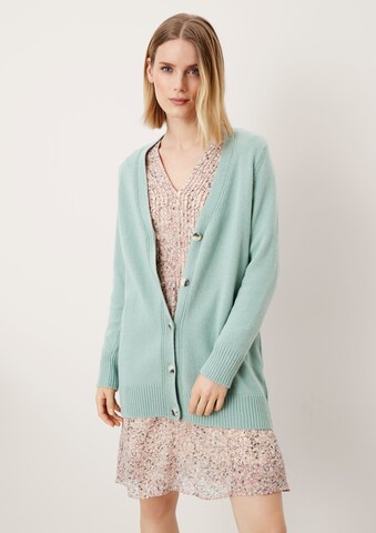 s.Oliver BLACK LABEL Strickjacke in Grün: Vorderseite