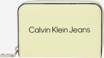 Portamonete di Calvin Klein Jeans in giallo: frontale