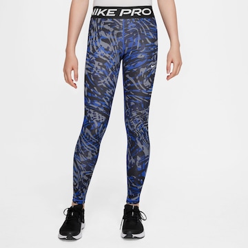 NIKE Skinny Workout Pants 'PRO' in Mixed colors: front