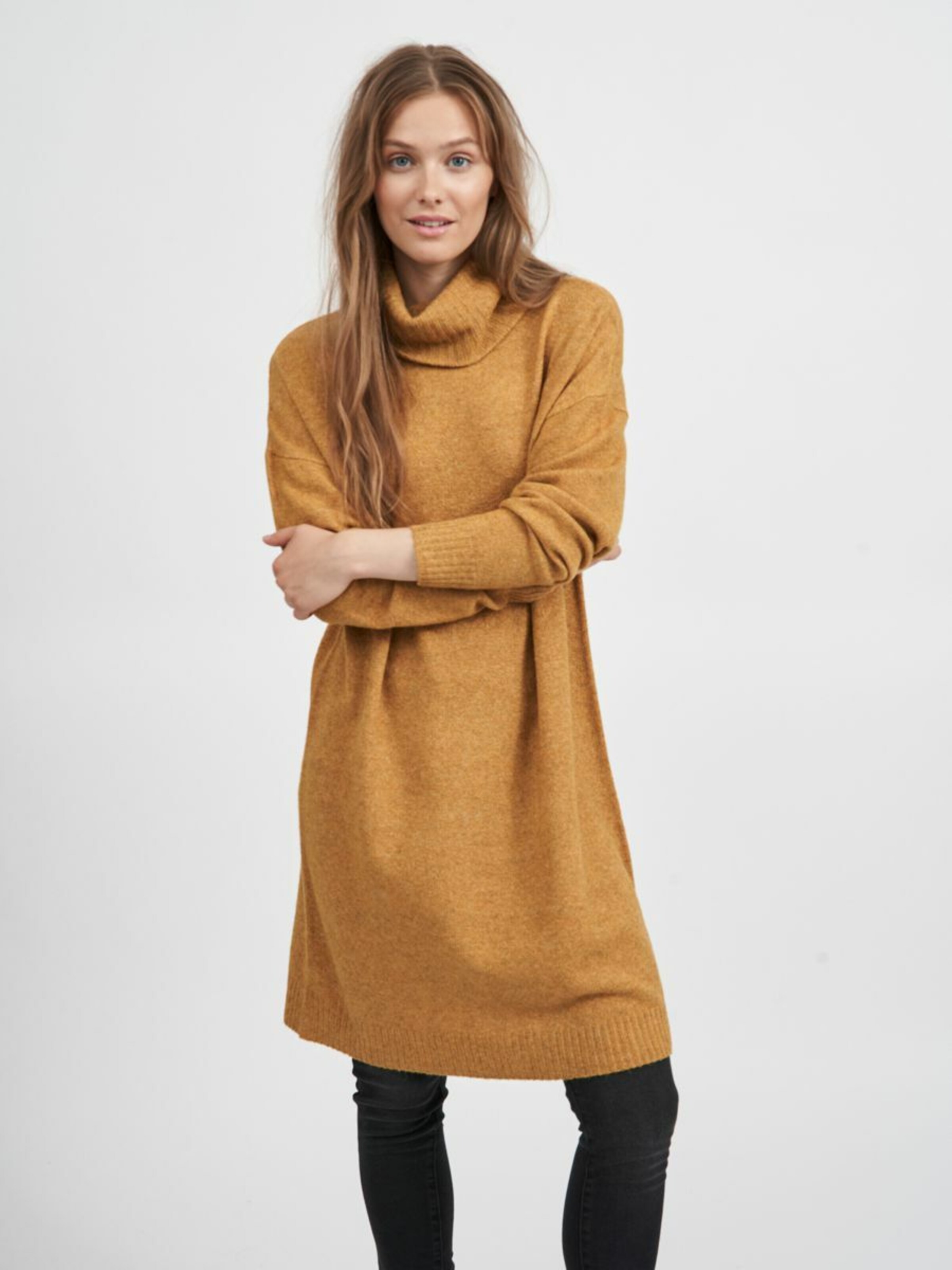 Frauen Große Größen VILA Kleid in Gelb - KA98445 Frauen Große Größen VILA Kleid in Gelb - KA98445
