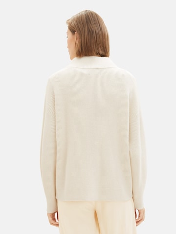 TOM TAILOR Knit Cardigan in Beige