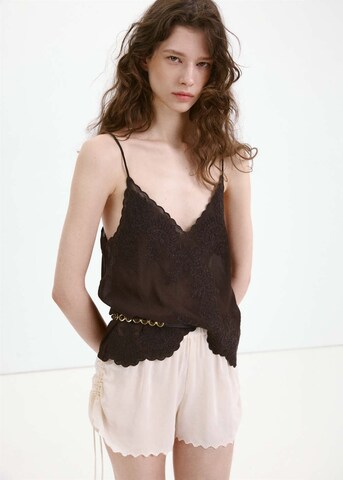 MANGO Top 'Dario' in Braun: Vorderseite