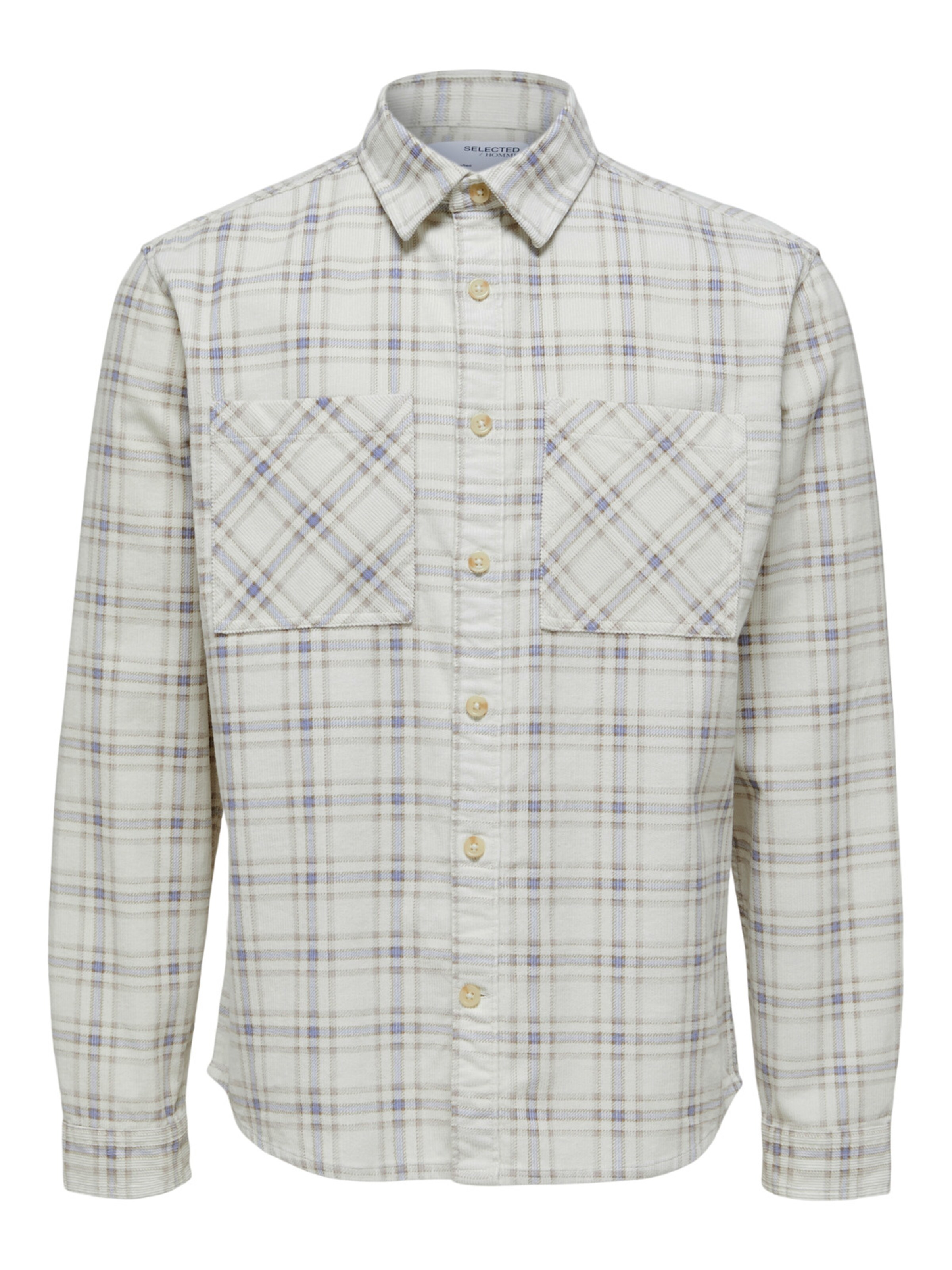 SELECTED Regular Fit Hemd 'Finn' in Weiß: Vorderseite