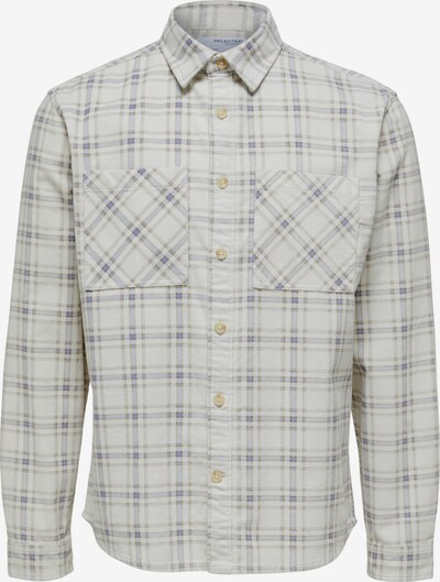 SELECTED HOMME Camisa 'Finn' em azul / cinzento / branco, Vista do produto