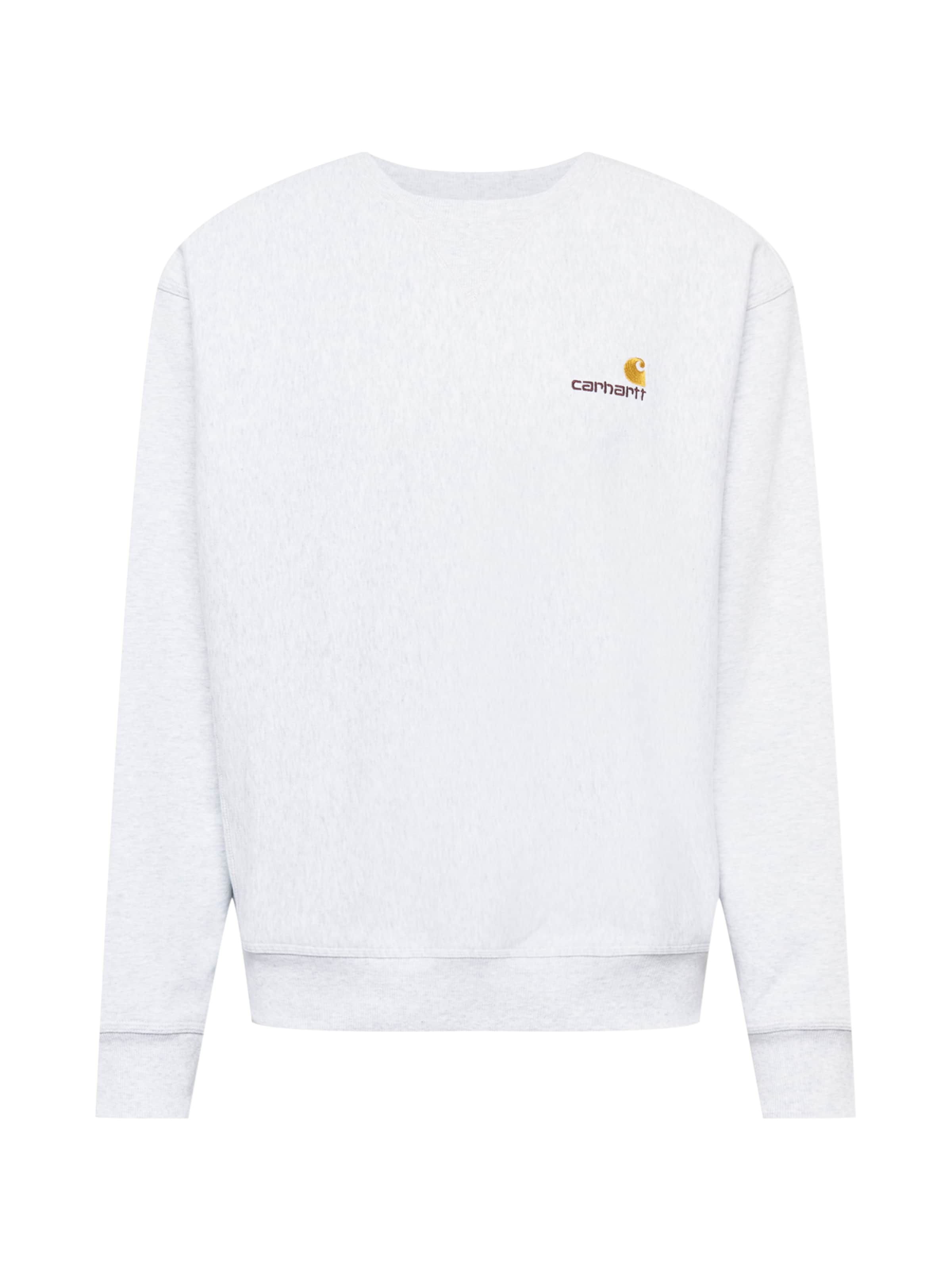 Carhartt WIP Collegepaita 'American Script' värissä valkoinen: etupuoli