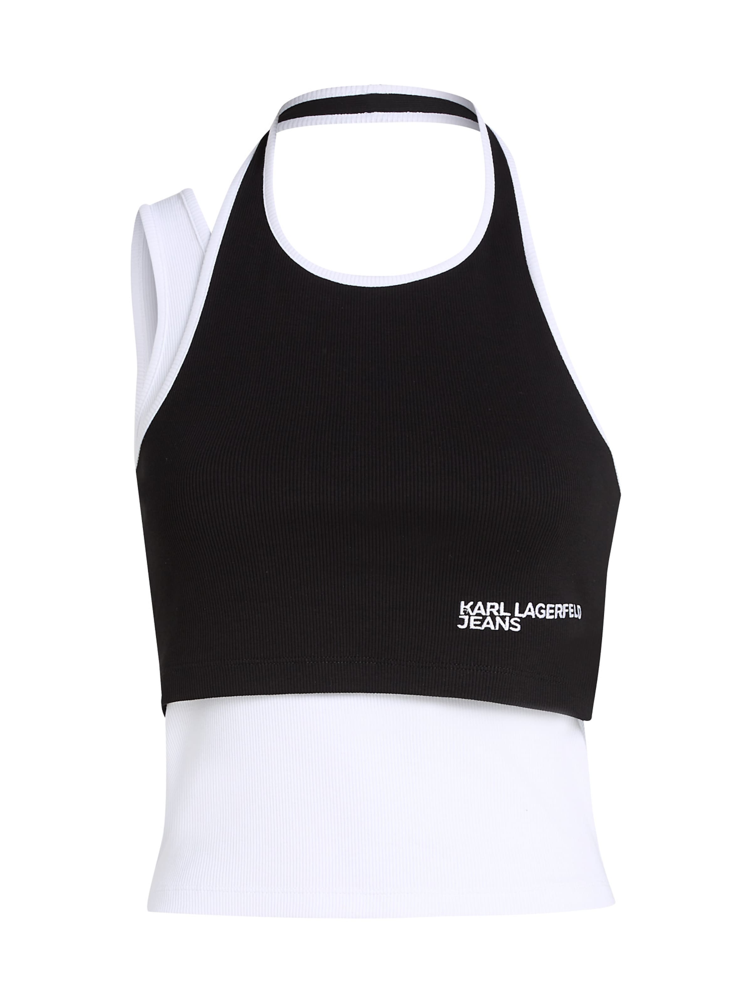KARL LAGERFELD JEANS Τοπ σε μαύρο: μπροστά