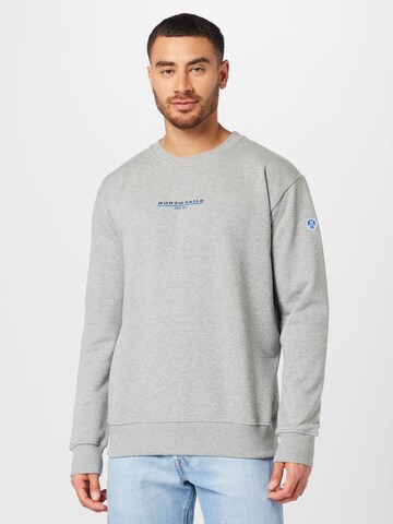 North Sails - Sweatshirt em cinzento: frente