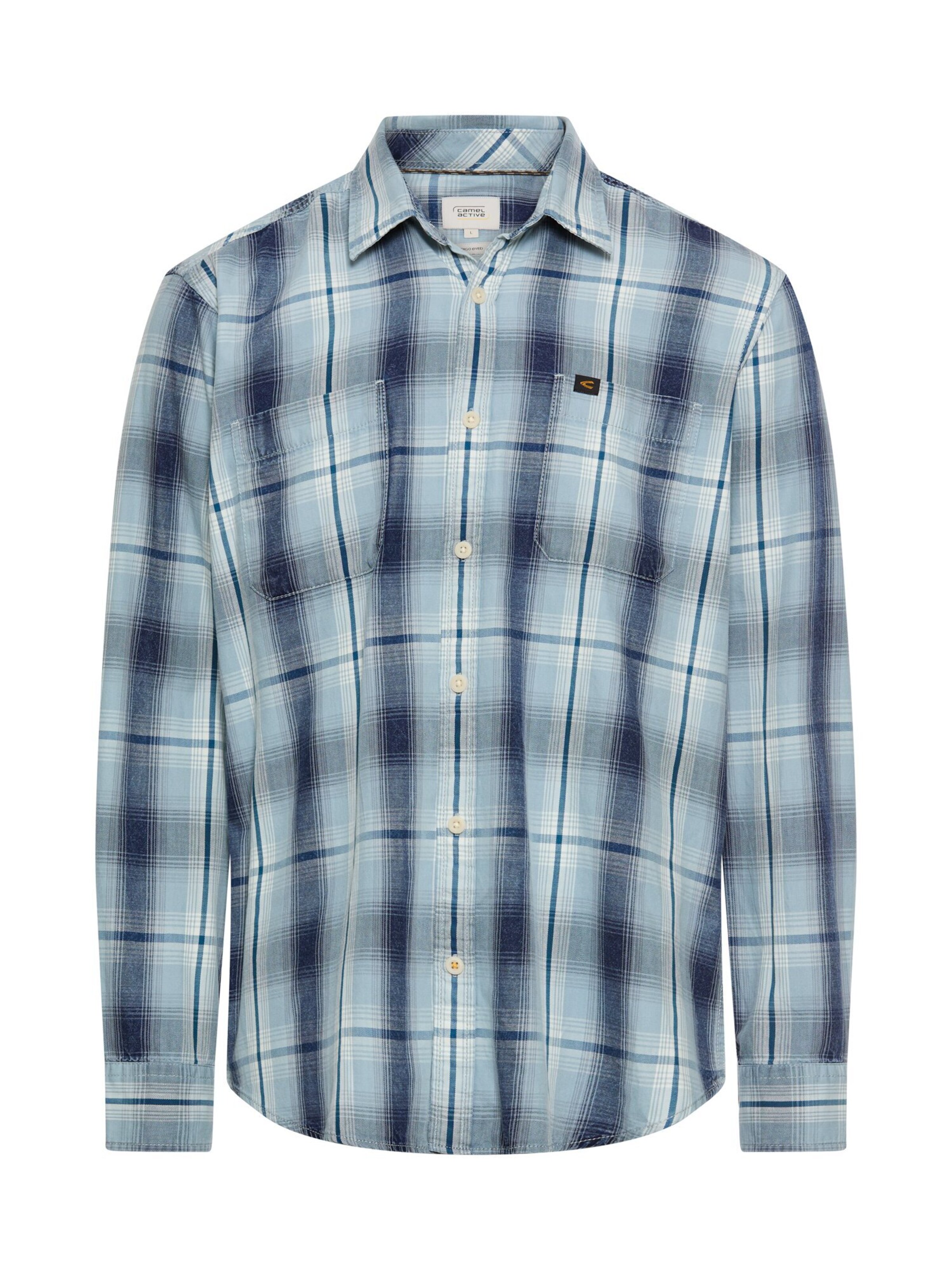 CAMEL ACTIVE Regular fit Button Up Shirt in Grey: front