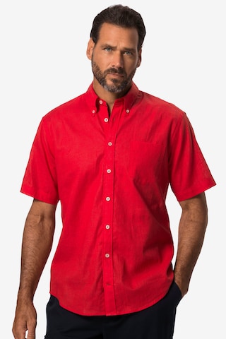 JP1880 Regular fit Overhemd in Rood: voorkant