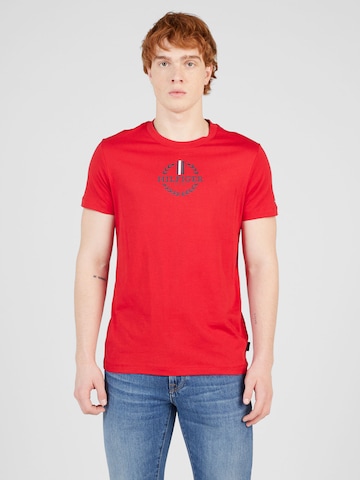 TOMMY HILFIGER - Camiseta en rojo: frente