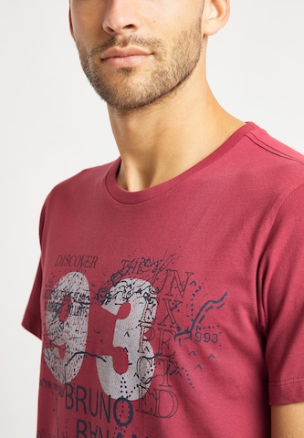 BRUNO BANANI T-Shirt 'Smith' in Rot