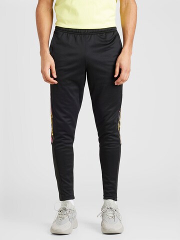 Slimfit Pantaloni sport 'TIRO Q2' de la ADIDAS SPORTSWEAR pe negru: față