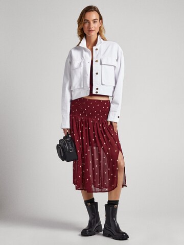 Pepe Jeans Skirt 'Geneve' in Red