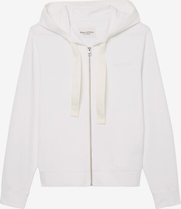 Marc O'Polo Sweatvest in Wit: voorkant