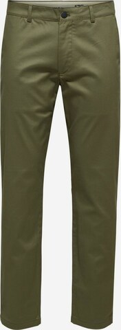 SELECTED HOMME - regular Pantalón chino 'Buckley' en verde: frente