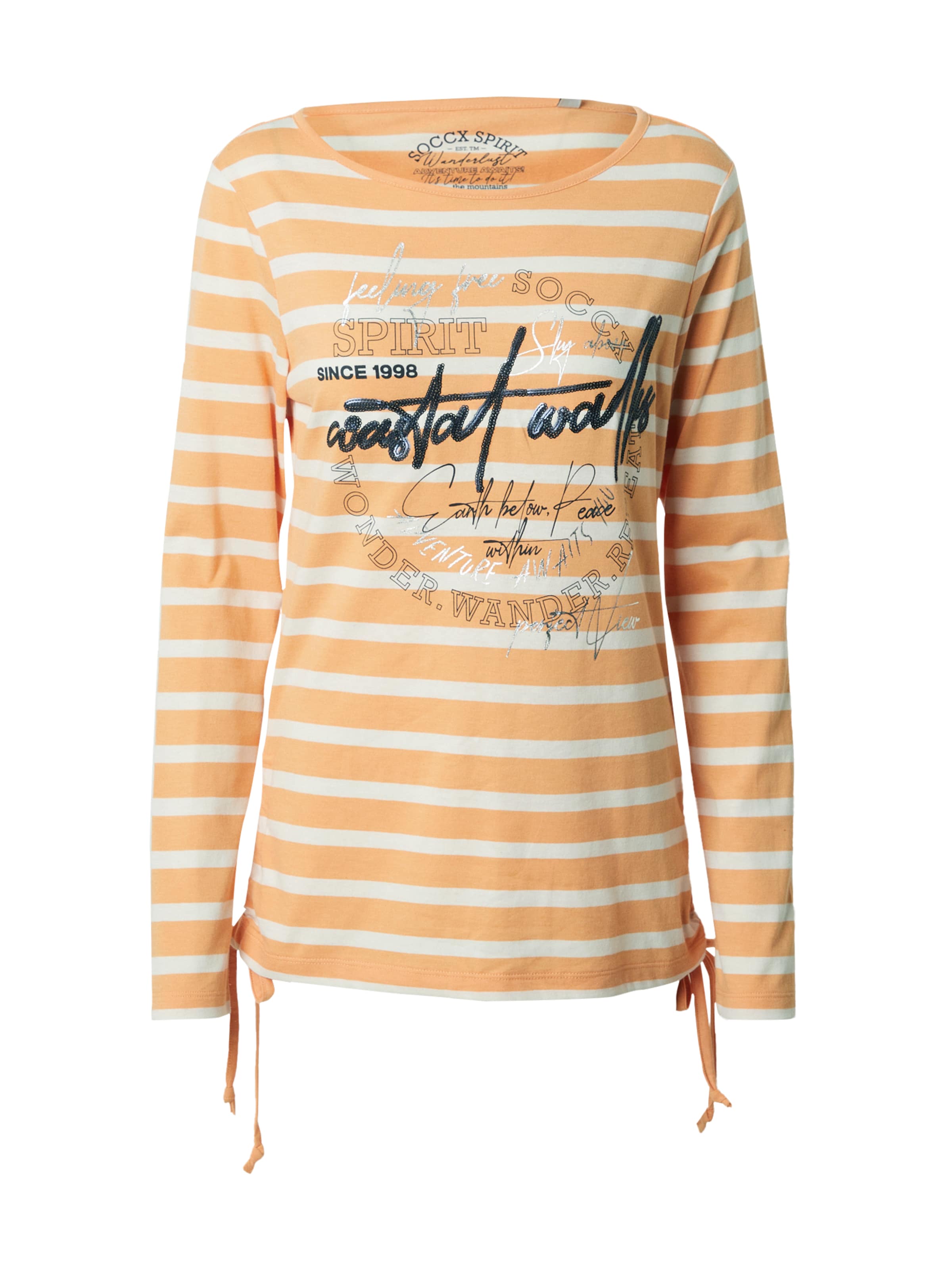 Soccx Футболка 'Wanderlust' в Оранжевый: спереди