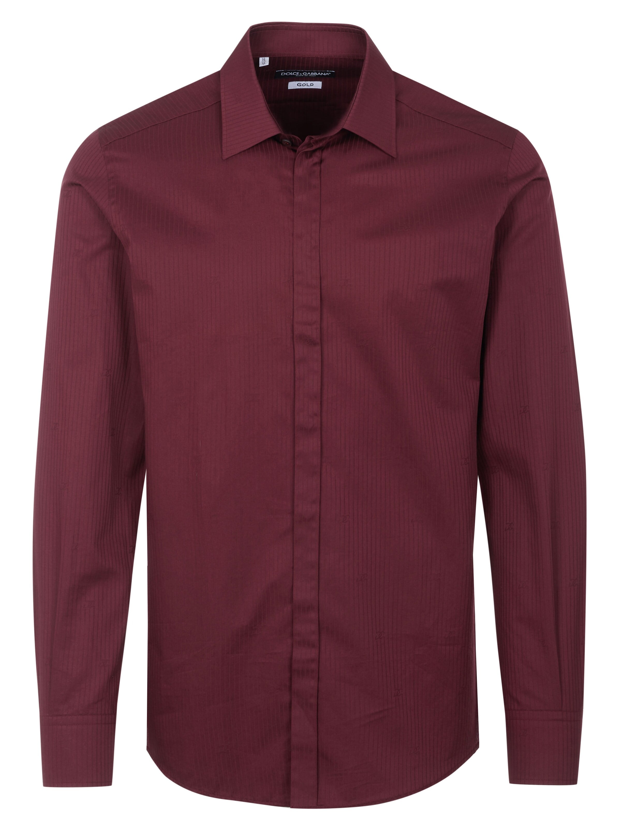 T-Shirt 'Dolce & Gabbana GOLD Hemd bordeaux' DOLCE & GABBANA en rouge : devant