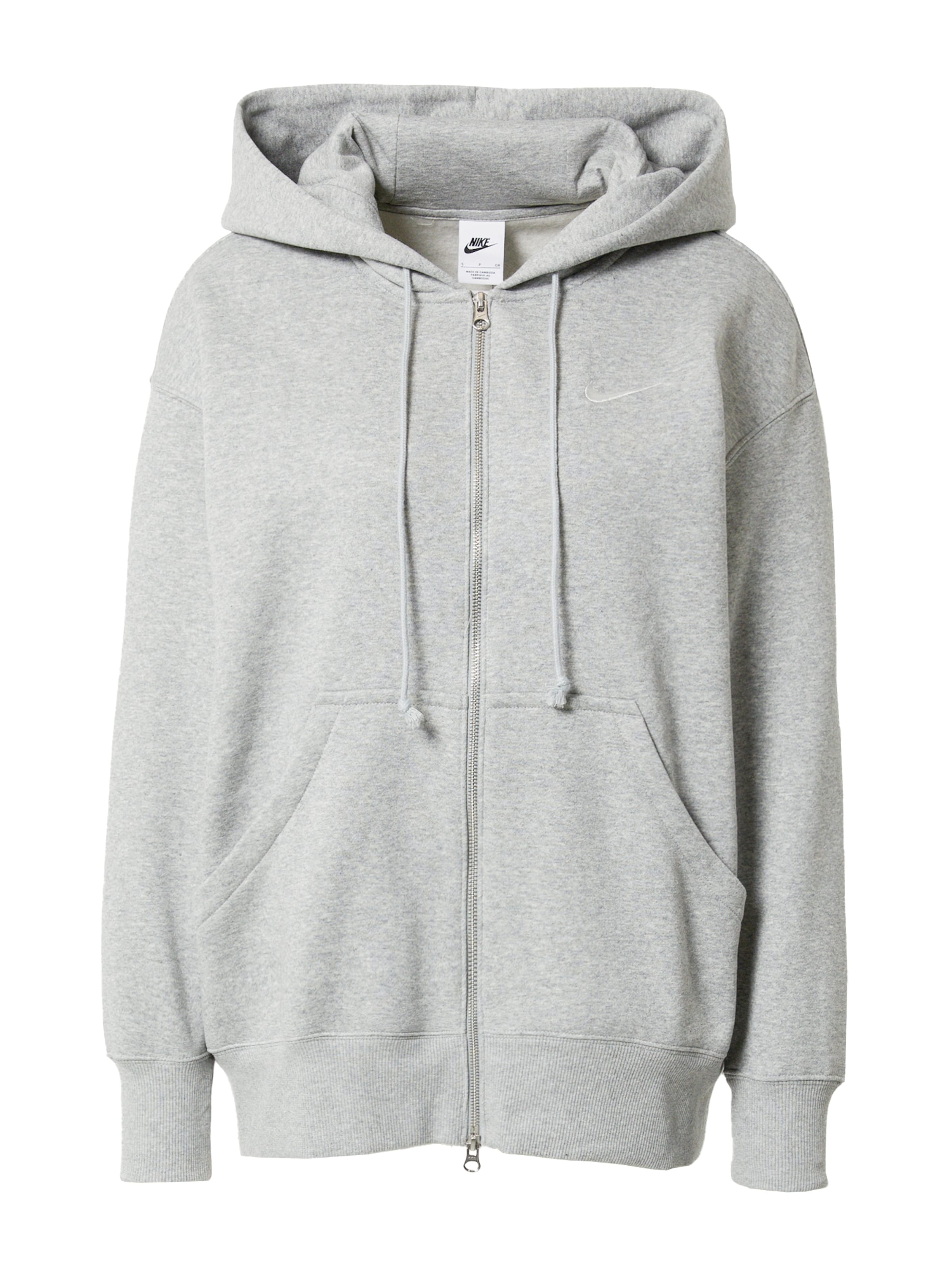 Light grey nike zip up hoodie womens best sale