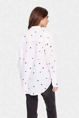 SAINT TROPEZ Bluse in Weiß