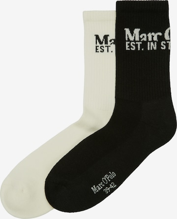 Chaussettes Marc O'Polo en noir : devant