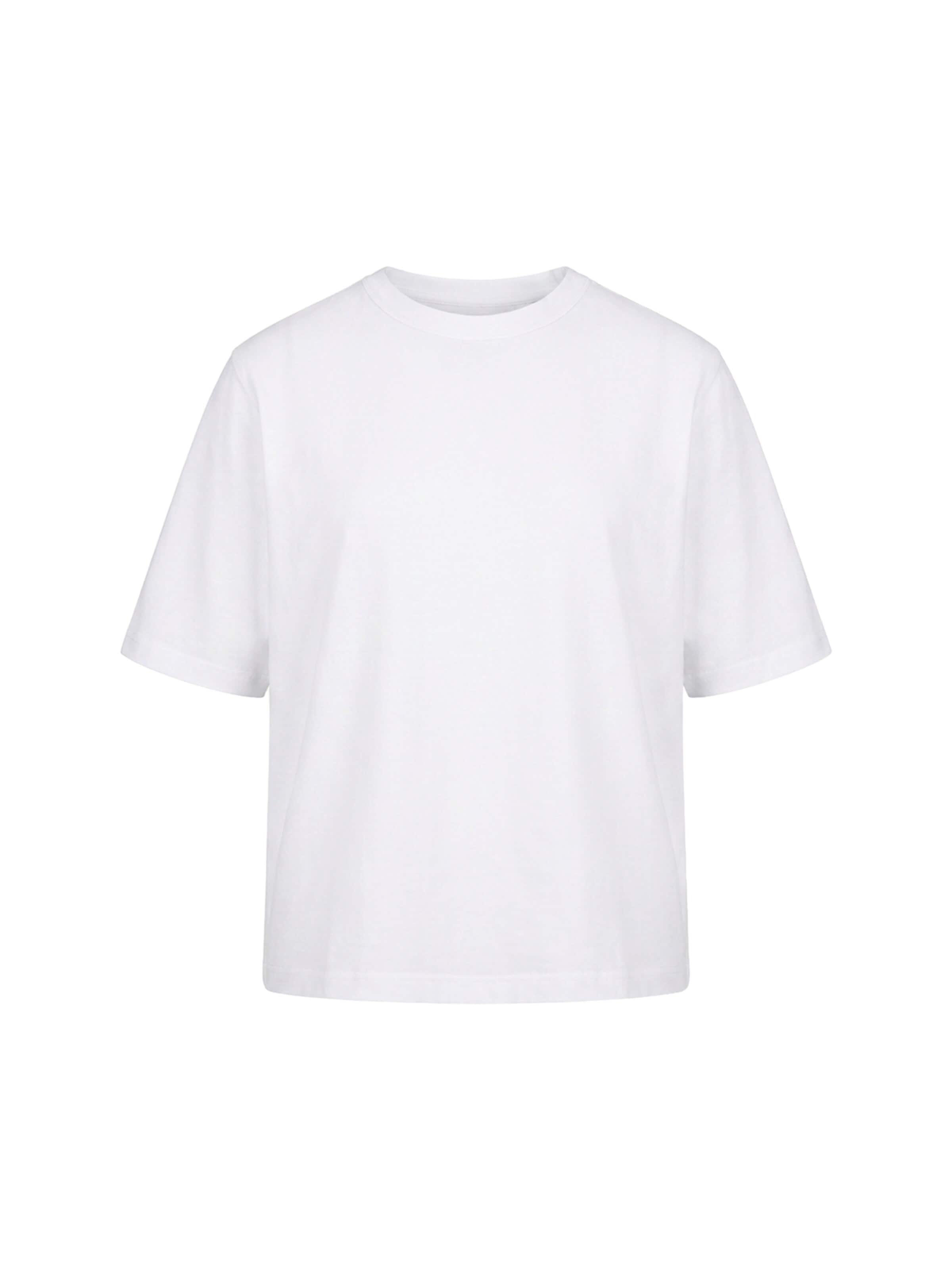 SEASOND Top 'Tee Cotton Feel' in Wit: voorkant
