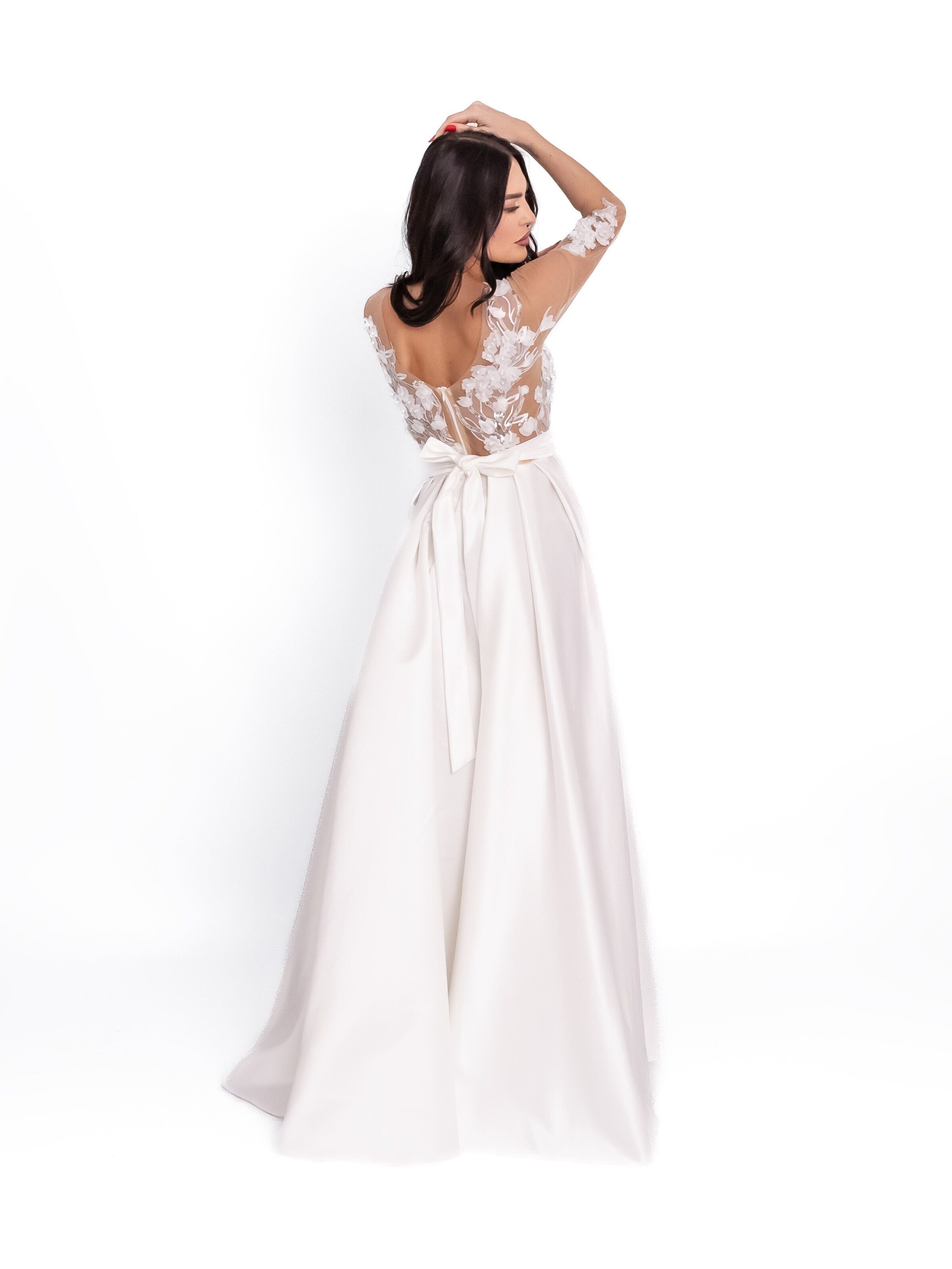 acob a porter - Vestido de noche en blanco