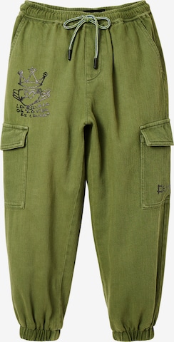 Desigual Tapered Broek 'AMAZONA' in Groen: voorkant