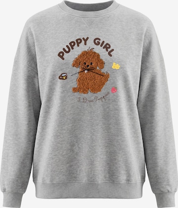 Sweat-shirt MYMO en gris : devant