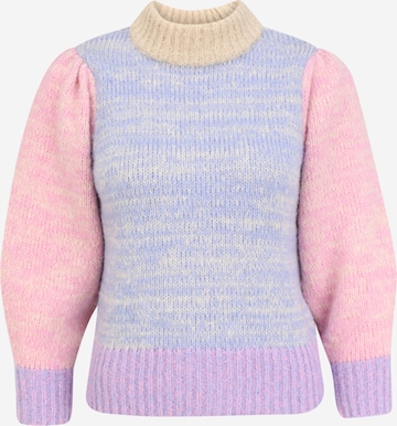 Pieces Petite Sweater 'Felisia' in Blue: front