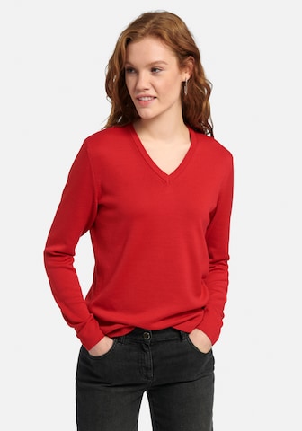 Peter Hahn Sweater 'Pullover aus 100% Schurwolle Pure Tasmanian Wool' in Red: front